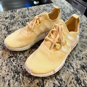 Women's Adidas NMD_R1 "Iridescent Pack-Yellow" Athletic Fashion Sneakers
